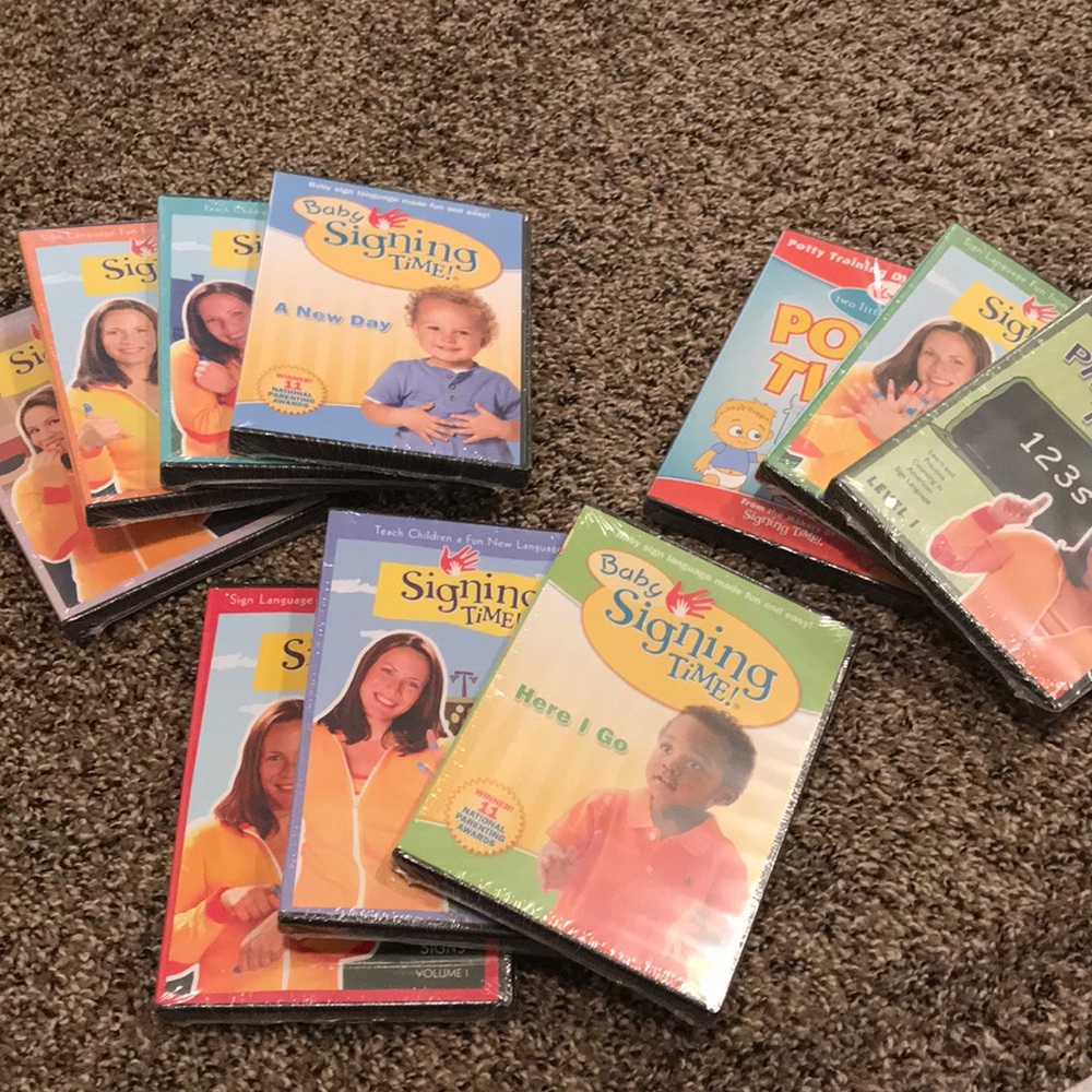NEVER OPENED Signing Time DVDs (Set of 10)